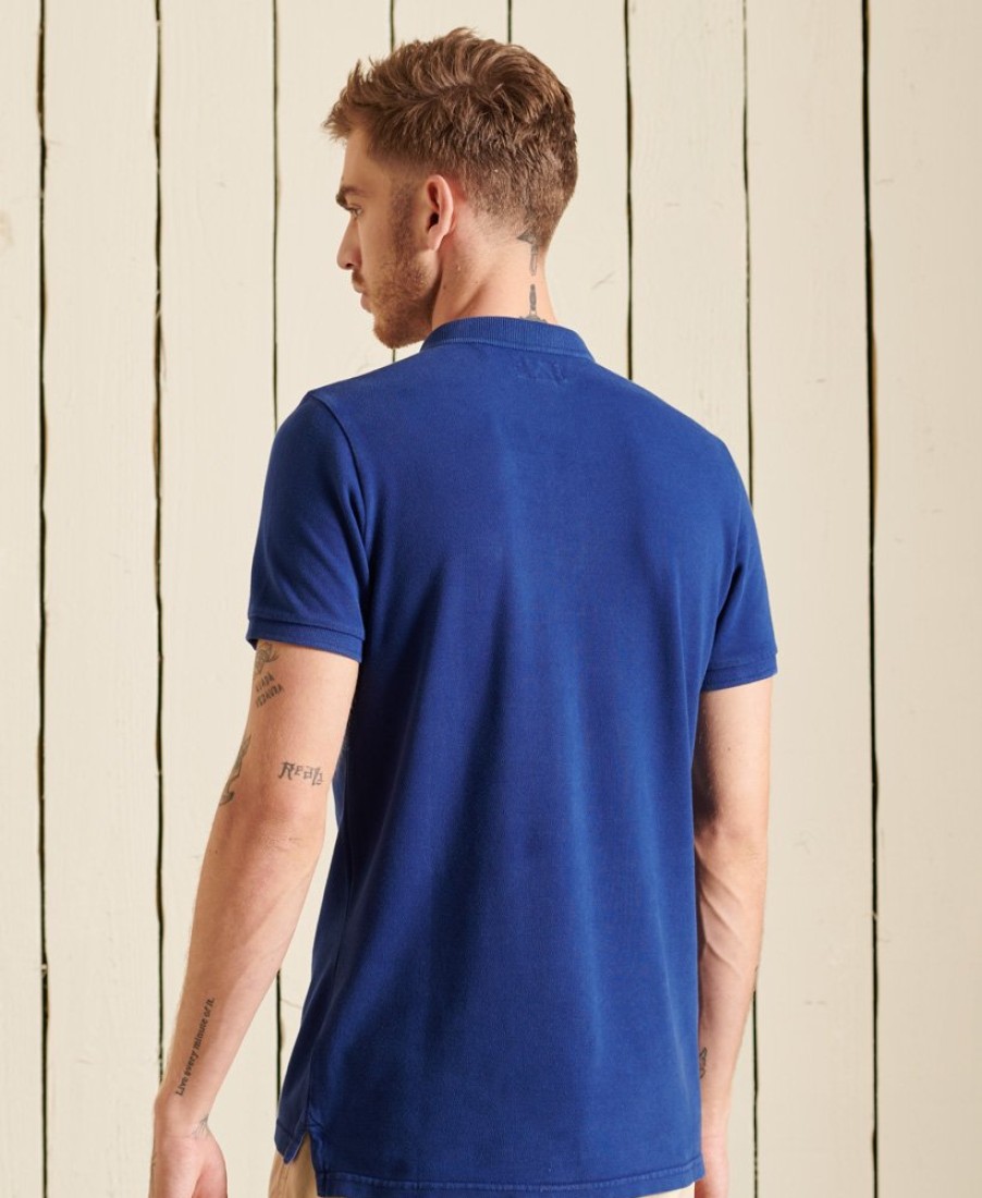 E&M Stores Superdry Polo Tee Blue Hot