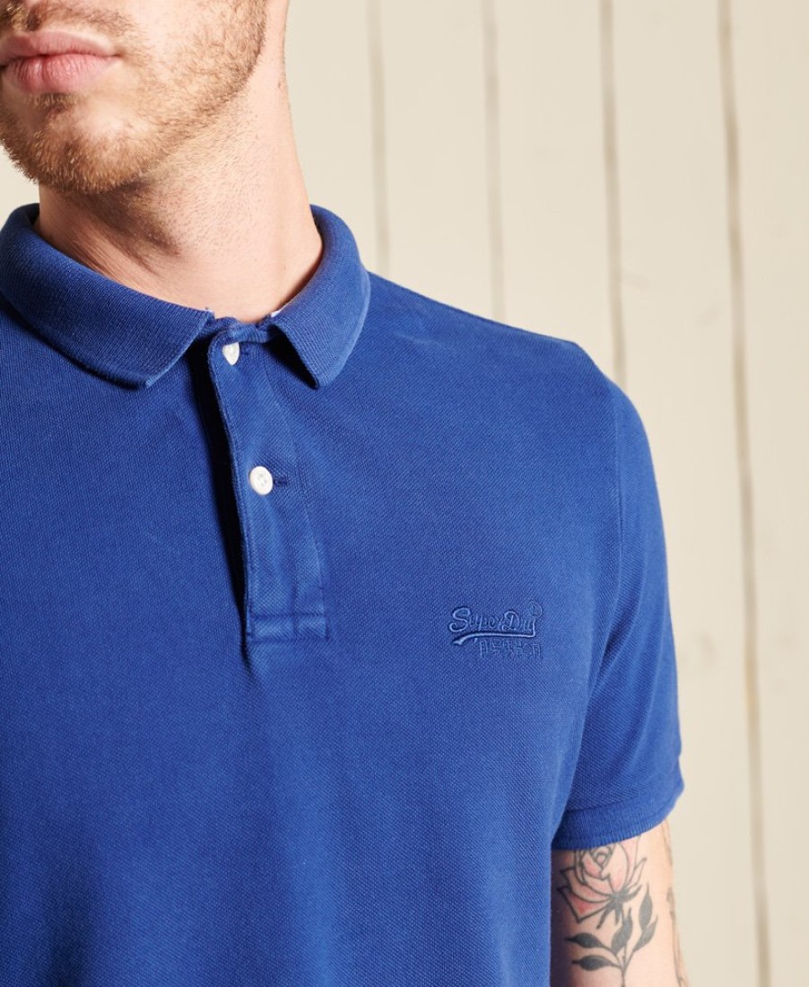 E&M Stores Superdry Polo Tee Blue Hot