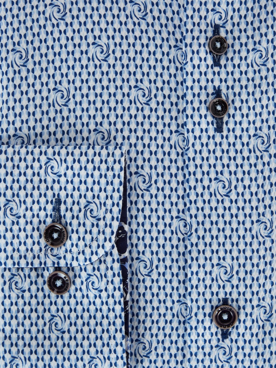 E&M Stores Remus Slim Shirt Blue Best