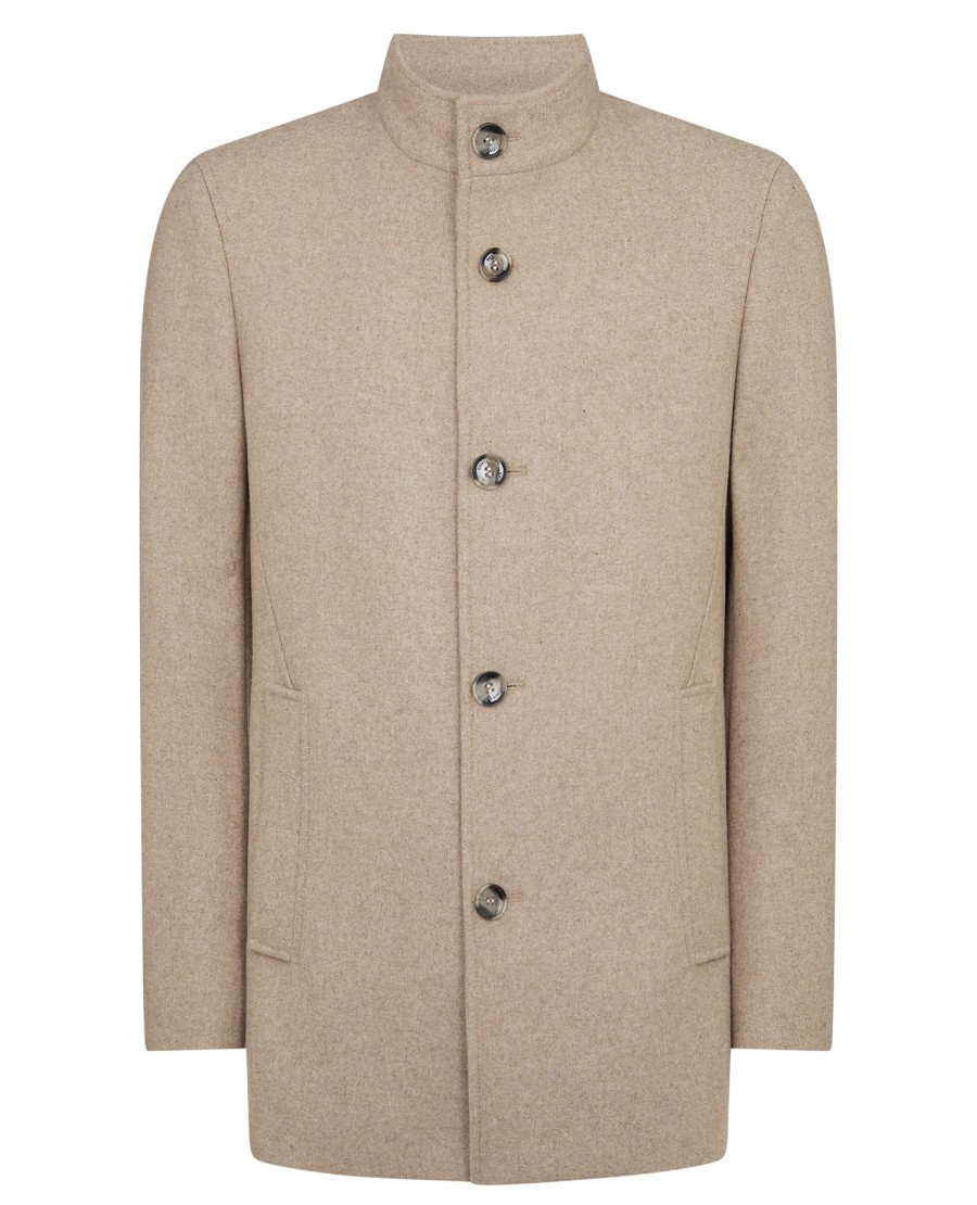 E&M Stores Remus Wool Coat Beige Best