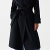 E&M Stores Salsa Wool Coat Black Clearance