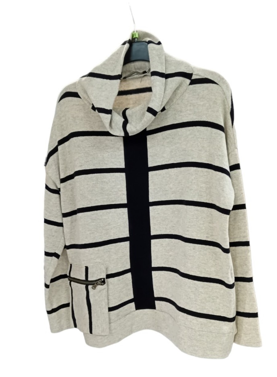 E&M Stores Peruzzi Stripe Top Beige Best