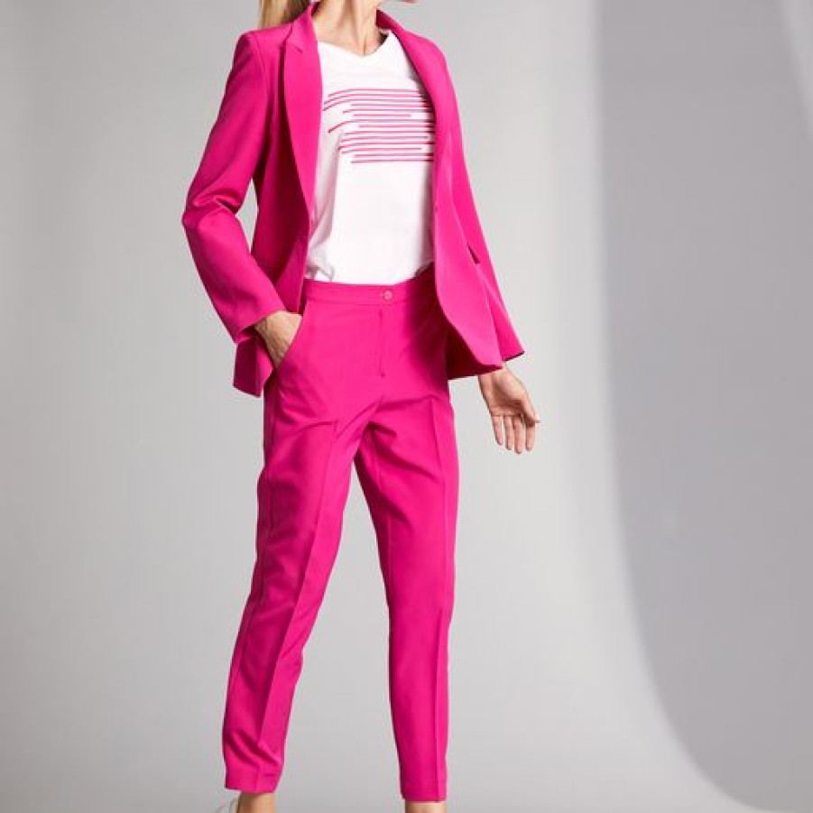 E&M Stores Peruzzi Trouser Fuschia Clearance