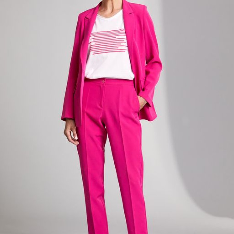 E&M Stores Peruzzi Trouser Fuschia Clearance