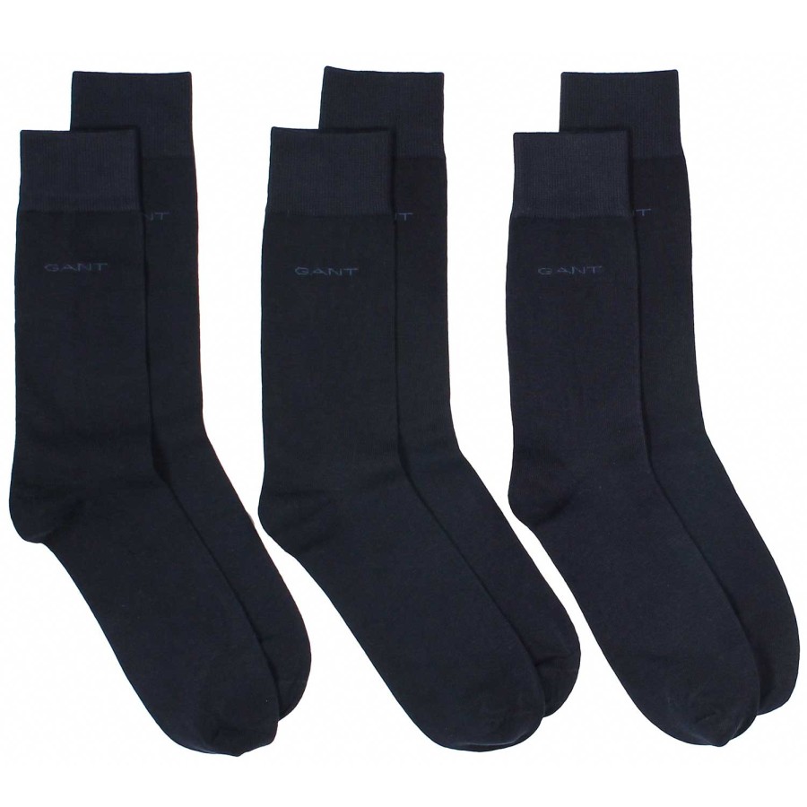 E&M Stores Gant 3 Pack Sock Navy Hot