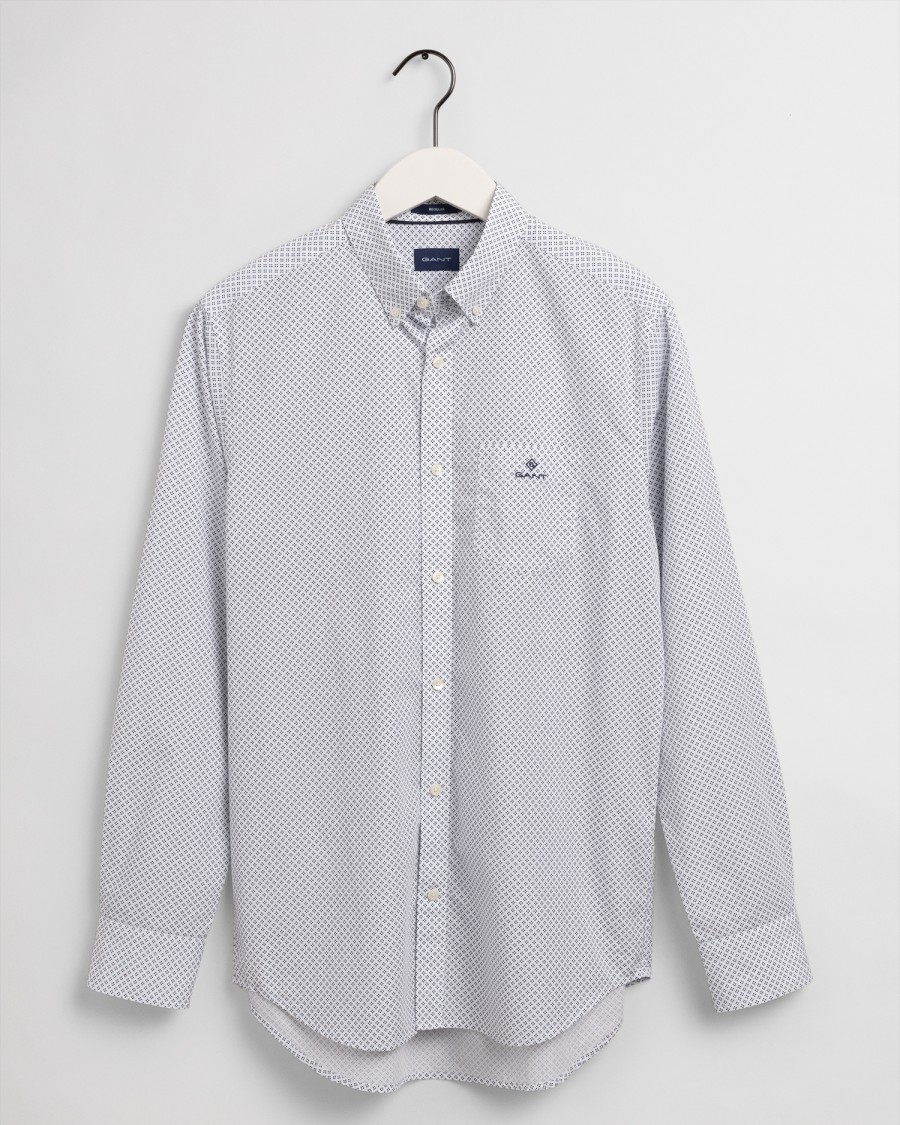 E&M Stores Gant Micro Dot Shirt White Hot