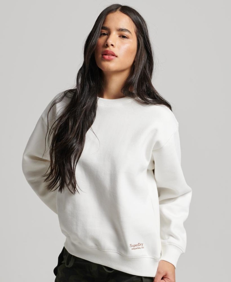 E&M Stores Ess Logo Sweatshirt Off White Hot