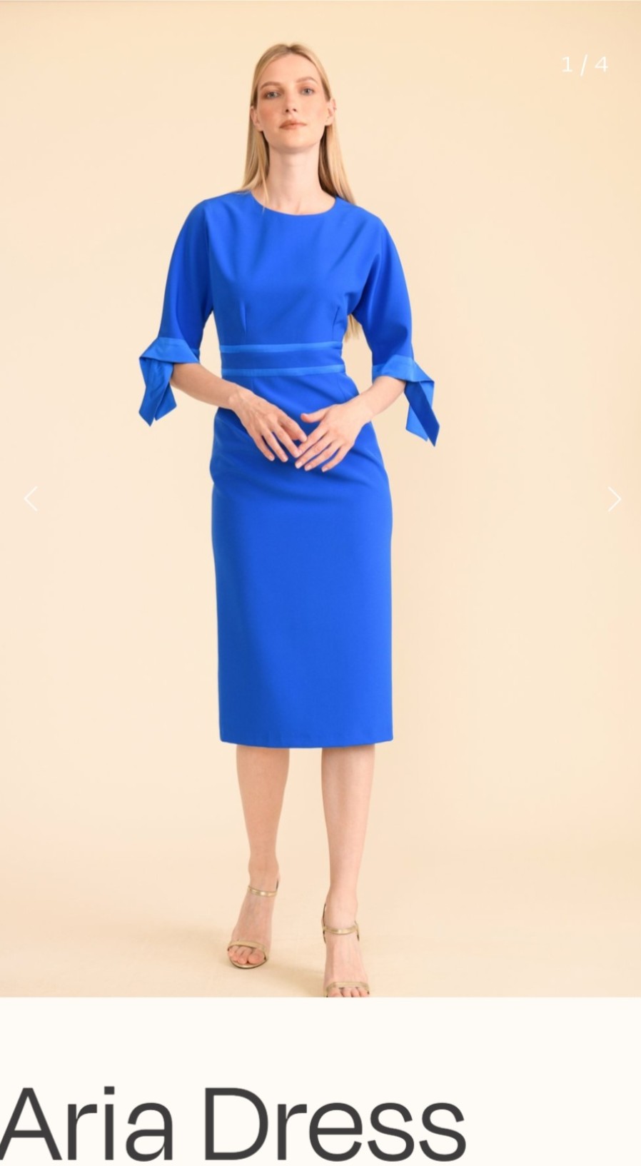 E&M Stores Caroline K Dress Intense Blue Online