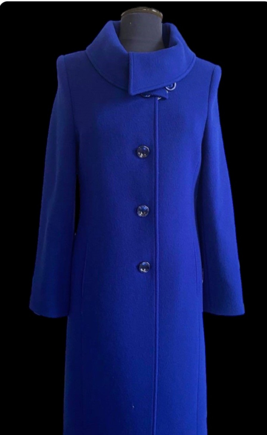 E&M Stores C F Coat Royal Blue New