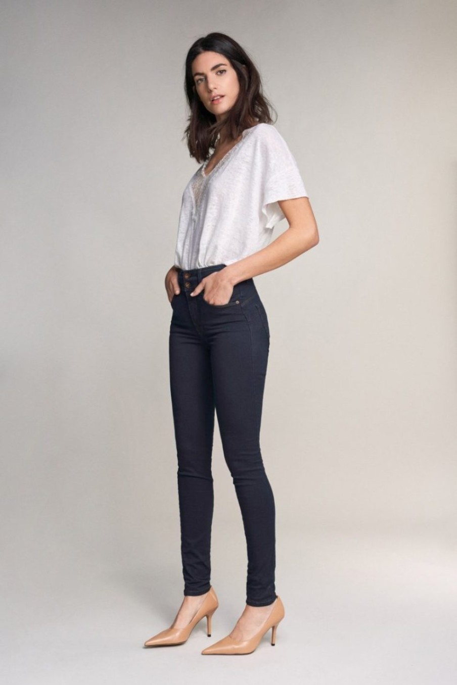 E&M Stores Salsa Secret Slim Dark Wash Best