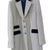 E&M Stores Long Coat Blue New