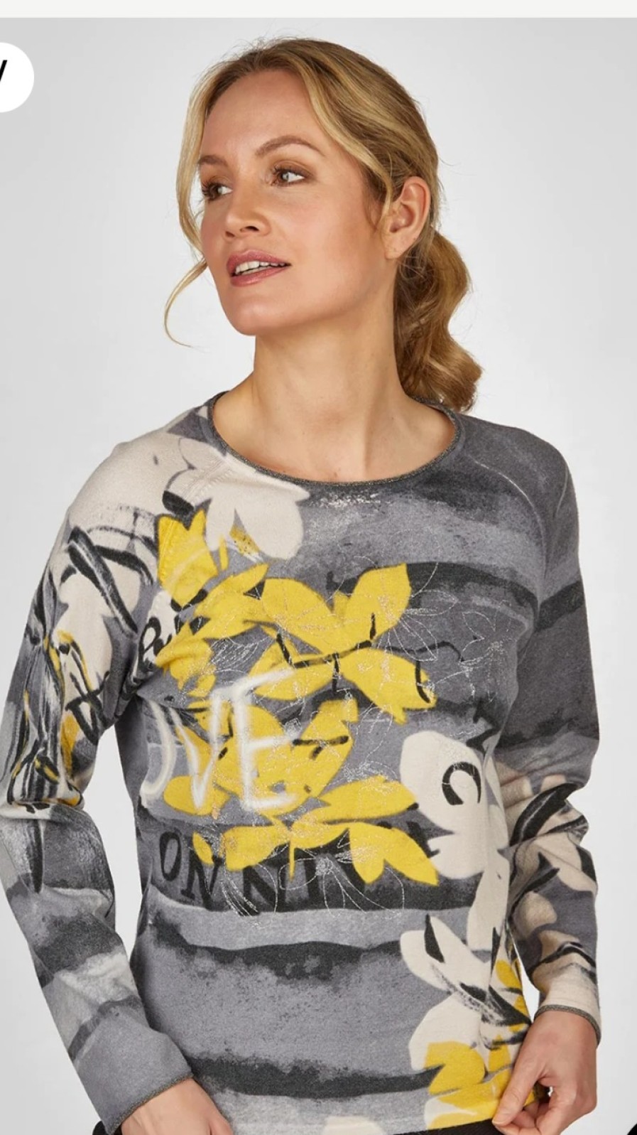 E&M Stores Rabe Pullover Print New