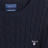 E&M Stores Gant Cable Sweater Navy Wholesale