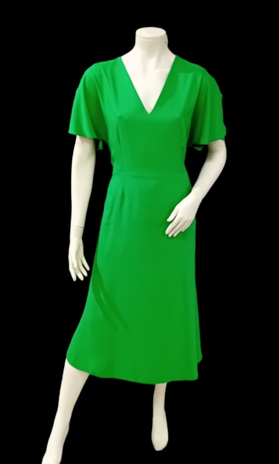 E&M Stores Caroline Kill Dress Green Hot