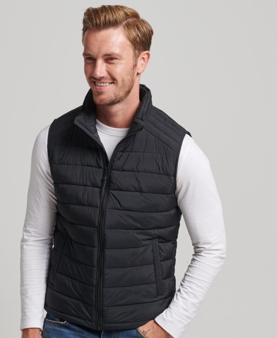 E&M Stores Superdry Gilet Navy Clearance