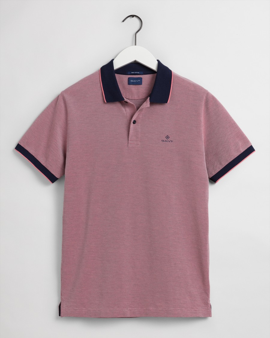 E&M Stores Gant Oxford Polo Tee Pink Best