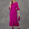 E&M Stores Fee G Dress Fuschia Hot